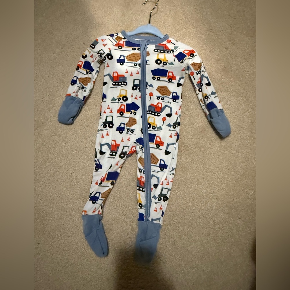 Construction Print Kids One Piece - worn once!